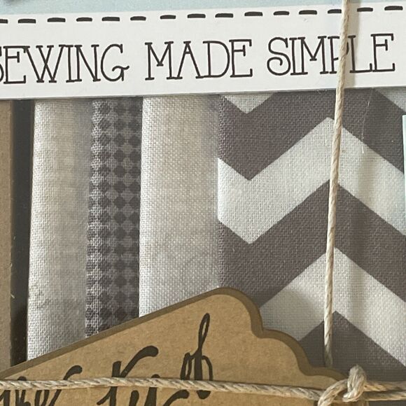 ADORNit Fabric Wrap Frame Kit - Cut & Sew Fabric Art Project - Finished size 8" - Picture 5 of 10